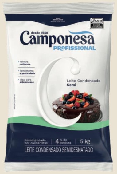 LEITE COND BAG 5,0KG CAMPONESA SEMI 4%G