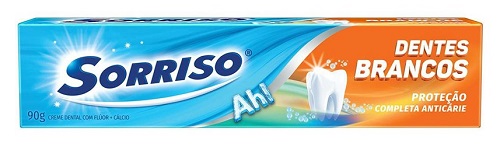 CREME DENTAL SORRISO DENTES BRANCOS  90G