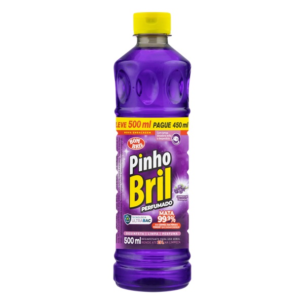 DESINFETANTE PINHO BRIL   500ML C LAVANDA PROMOC