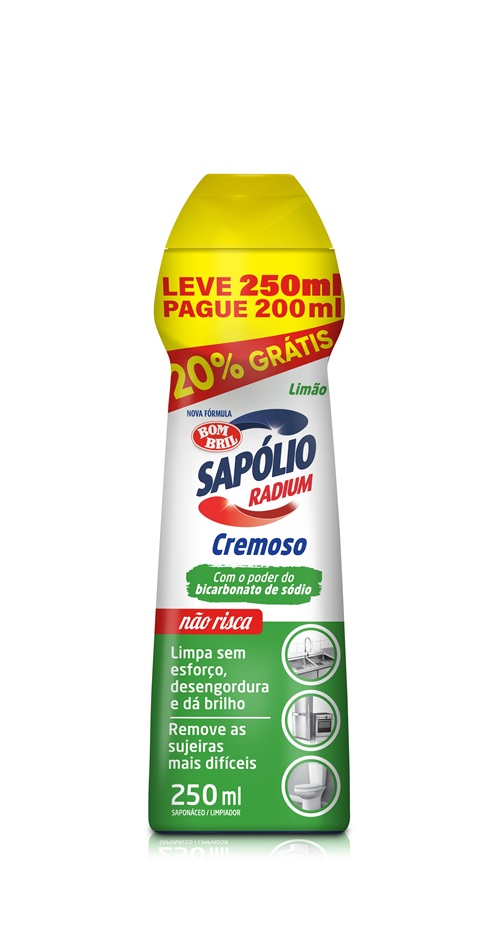 SAPOLIO RADIUM CR 250ML LIMAO PROMOC