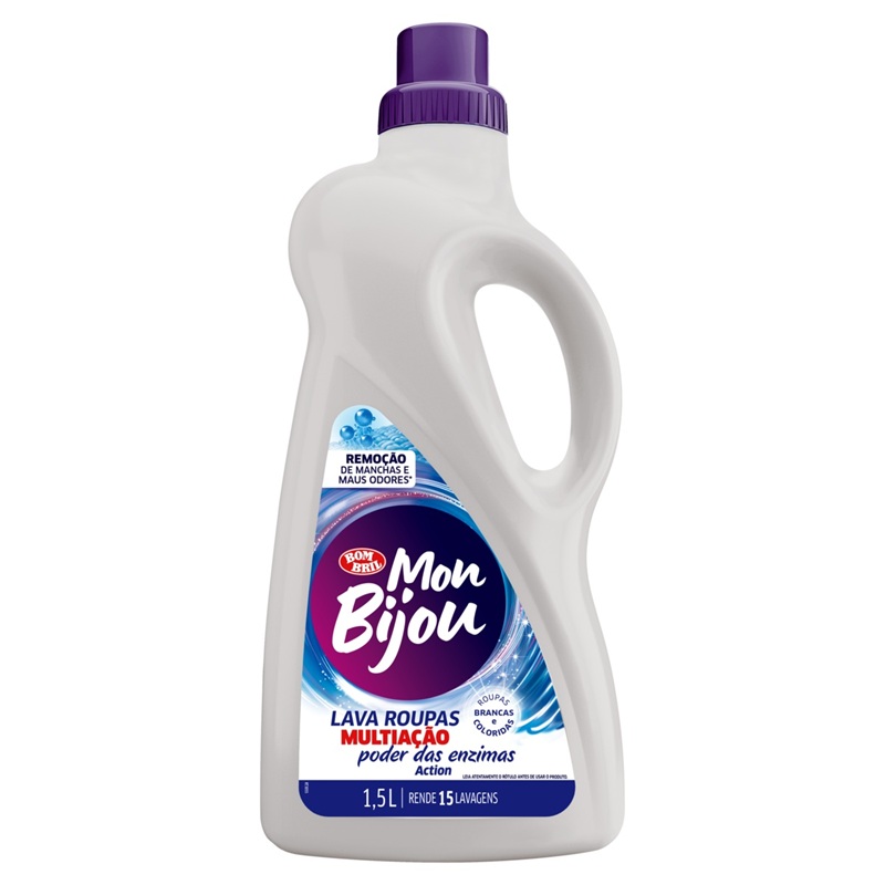SABÃO LIQUIDO MULTIAÇÃO MON BIJU 1,5L AZUL SABÃO LIQUIDO MULTIAÇÃO MON BIJU 1,5L AZUL