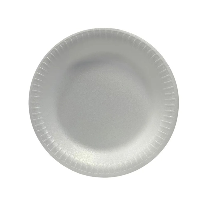 PRATO ISOPOR RASO 23CM TOTALPLAST 20UN