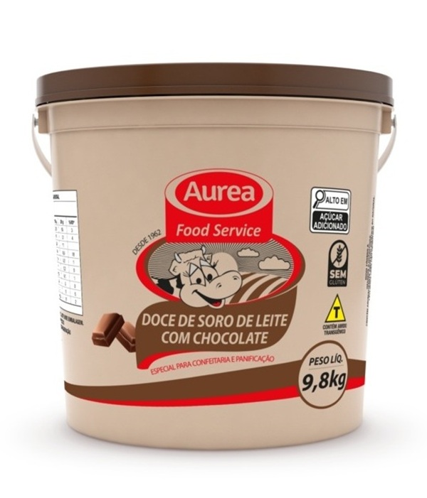 DOCE LEITE SORO AUREA BD 9,8KG C/ CHOC DOCE LEITE SORO AUREA BD 9,8KG C/ CHOC