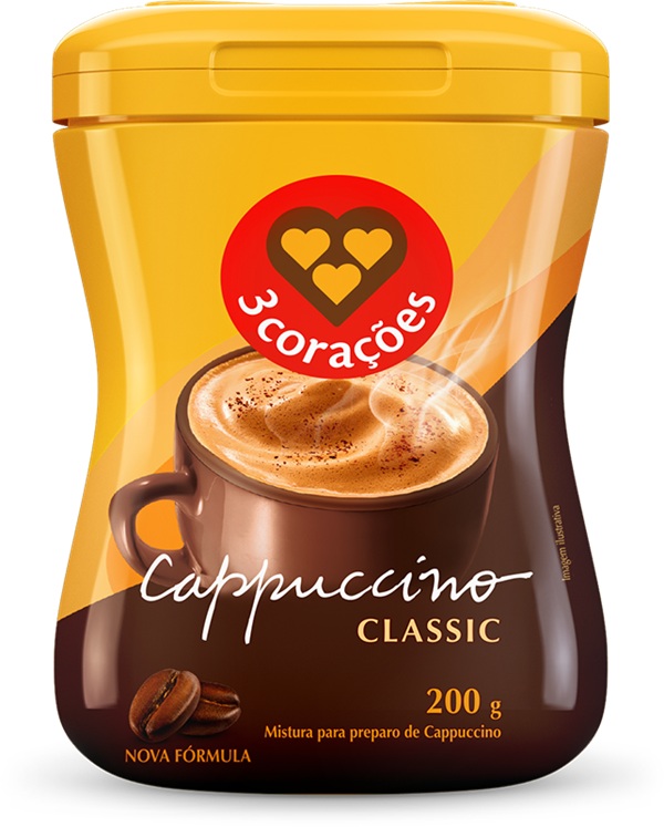 CAPPUCCINO 3 CORACOES CLASSIC 200G CAPPUCCINO 3 CORACOES CLASSIC 200G