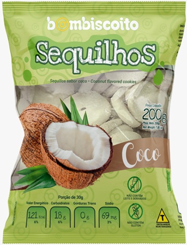 BOMBISCOITO SEQUILHOS 200G COCO