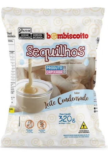 BOMBISCOITO SEQUILHOS 320G LEITE COND