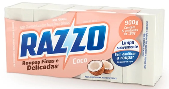 SABAO EM BARRA RAZZO 900G NEUTRO 5X180G