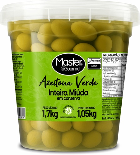 AZEITONA MIUDA MASTER C/CAR 1,05KG