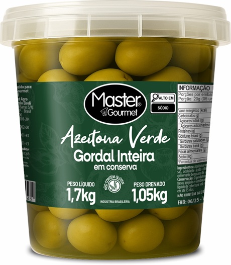 AZEITONA GORDAL MASTER C/CAR 1,05KG