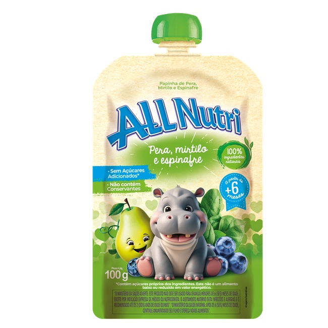 PAPINHA ALLNUTRI 100G PERA/MIRT/ESPINAFR