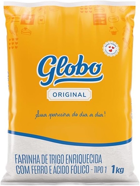 FARINHA DE TRIGO 01KG GLOBO PLASTICO