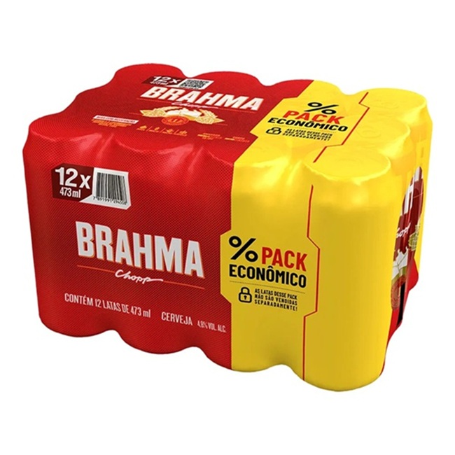 CERVEJA LATAO 473ML BRAHMA PACK 12 UN
