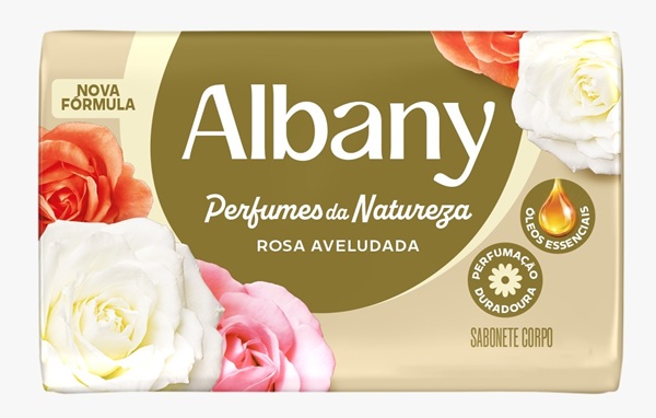 SABONETE ALBANY 80G PERFUME BRANCO