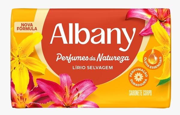 SABONETE ALBANY 80G PERFUME LARANJA