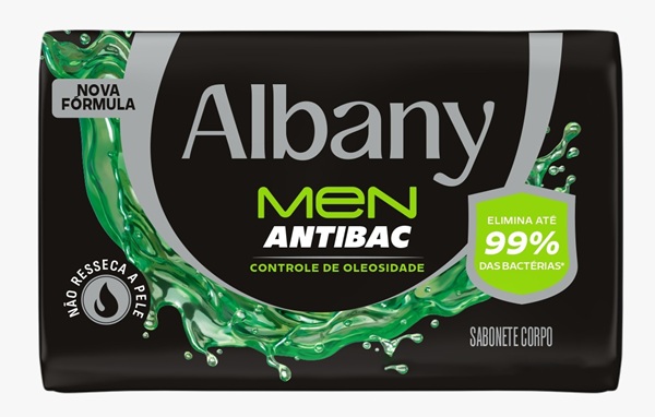SABONETE ALBANY 80G HOMEM VERDE