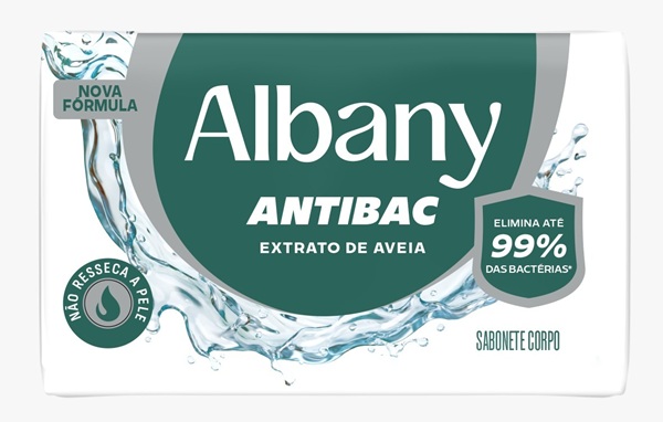 SABONETE ALBANY 80G BRANCO CUIDADO