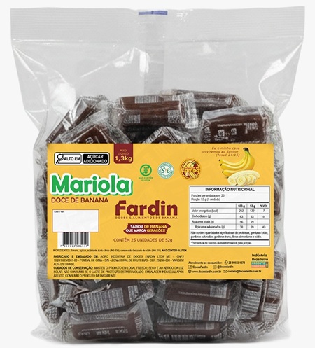 MARIOLA FARDIN 1,3KG C/25UN GRANDE 52G