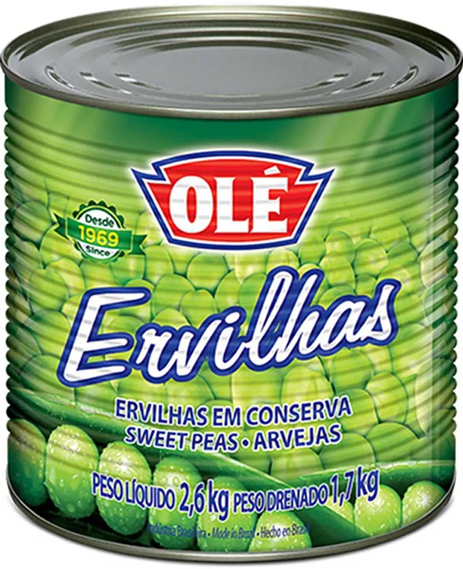 ERVILHA LATA 1,7KG OLÉ