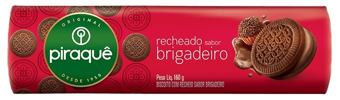 BISC RECH PIRAQUE 160G BRIGADEIRO