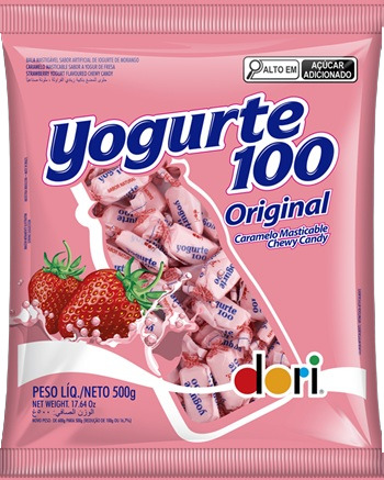 BALA MACIA DORI 500G MORANGO YOGURT