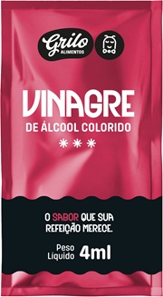 VINAGRE SACHE GRILO 184X4ML COLORIDO