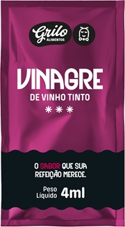 VINAGRE SACHE GRILO 200X4ML VINHO TINTO