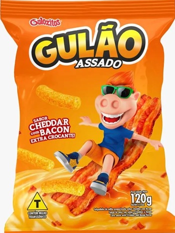 CHIPS GULAO 120G CHEDDAR E BACON
