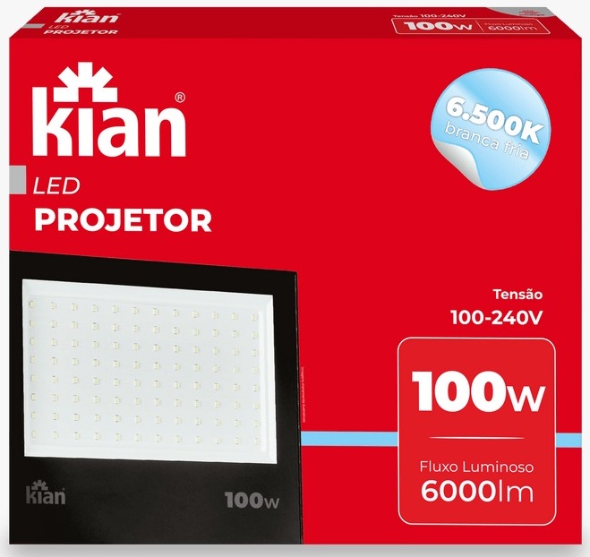 PROJETOR LED KIAN K100 PT BIVOLT