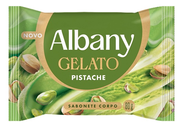 SABONETE ALBANY 80G GELATO PISTACHE