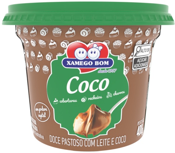 DOCE LEITE PASTOSO C/ COCO XAMEGO BOM POTE 400G