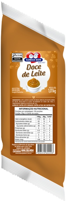 DOCE DE LEITE XAMEGO BOM BAG 1,01KG