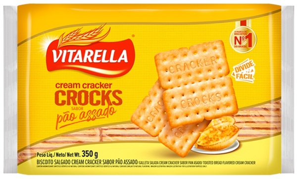 BISC VITARELLA 350G CROCKS PAO ASSADO