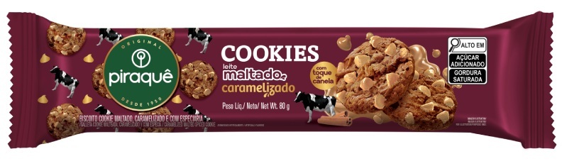 COOKIE PIRAQUE 80G MALTADO CARAMELIZADO