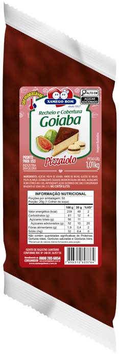 RECHEIO E COB XAMEGO BOM FORNEAVEL GOIABA 1,01KG