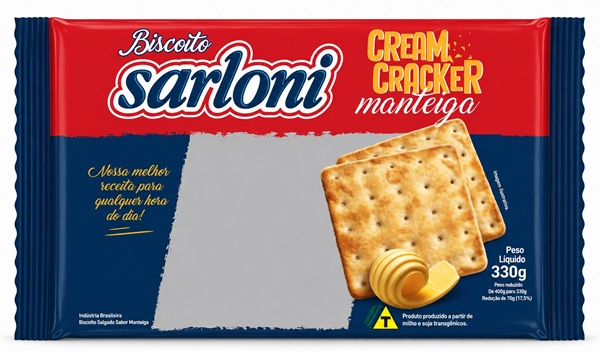 BISC SARLONI 330G C CRACKER MANTEIGA
