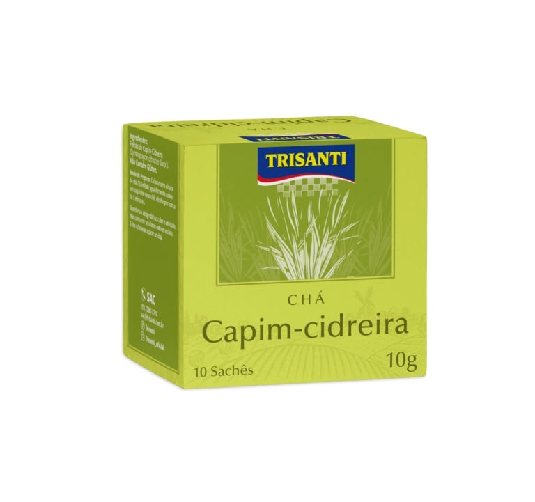 CHA DE CAPIM CIDREIRA 10G TRISANTI