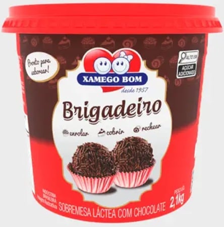 DOCE BRIGADEIRO XAMEGO BOM POTE 2,1KG