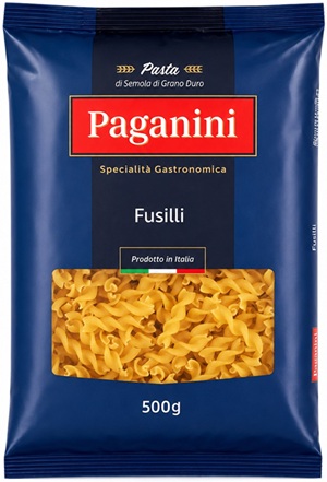 MACARRÃO GRANO DURO PAGANINI 500G FUSILLI