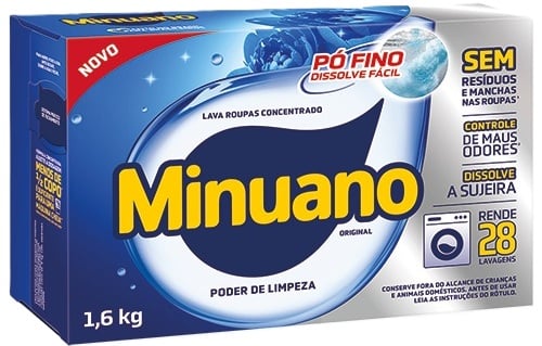 LAVA ROUPAS EM PO MINUANO CX 1,6KG AZUL