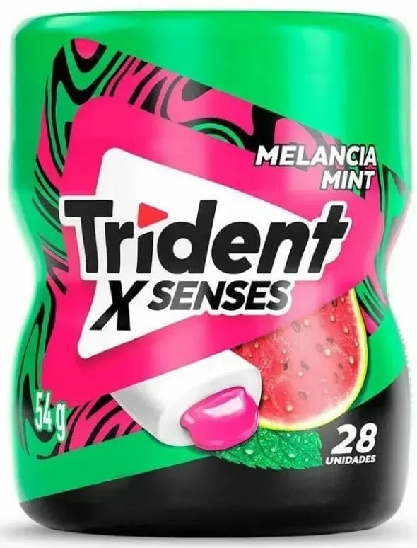 CHICLE TRIDENT XSENSES MELANCIA