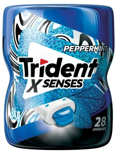 CHICLE TRIDENT XSENSES PEPERMINT