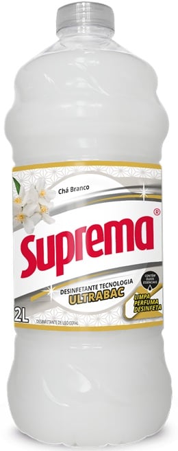 DESINFETANTE SUPREMA 2L CHA BRANCO