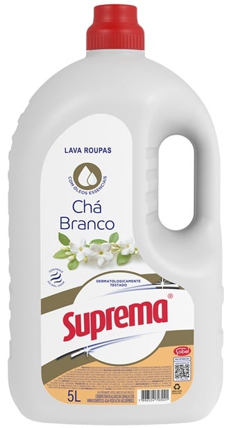 SABÃO LIQUIDO SUPREMA 5L  CHA BRANCO
