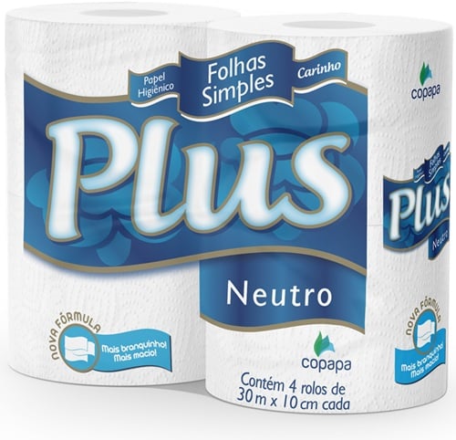 PAPEL HIG F SIMP 30M PLUS C/04UN NEUTRO
