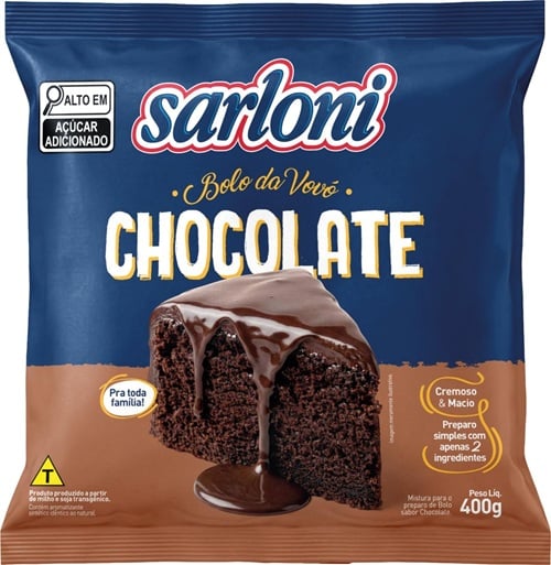MISTURA BOLO 400G SARLONI CHOCOLATE