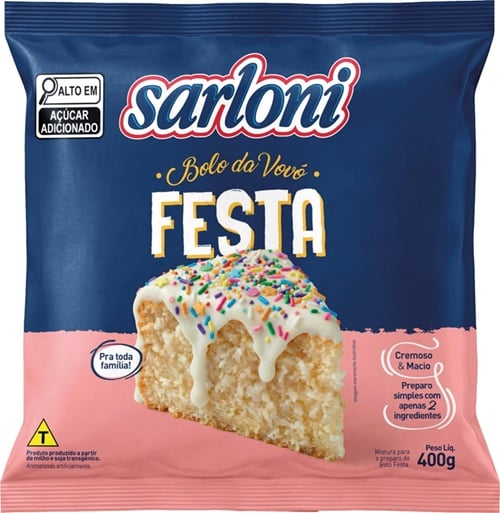 MISTURA BOLO 400G SARLONI FESTA