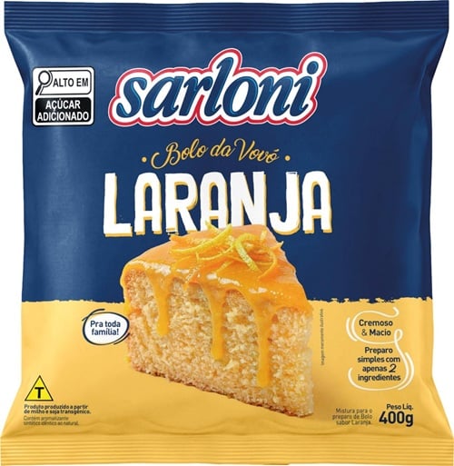 MISTURA BOLO 400G SARLONI LARANJA