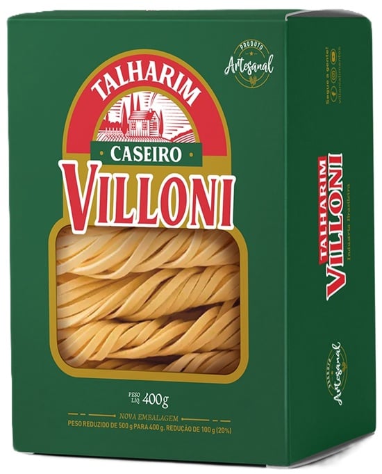 MACARRAO COM OVOS VILLONI 400G TALHARIM