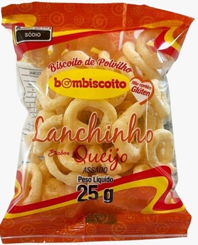BISCOITO BOMBISCOITO POLVILHO 25G QUEIJO