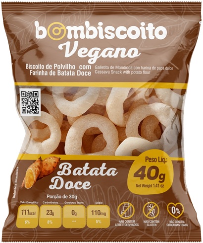 BOMBISCOITO VEGANO 40G BATATA DOCE